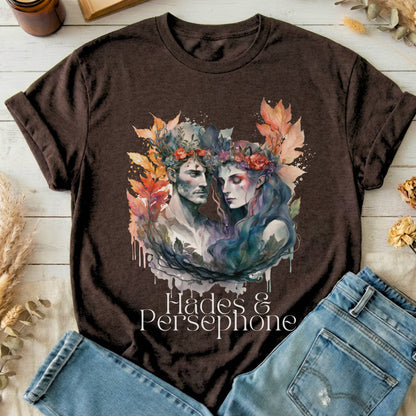 T-Shirt Dark Chocolate / S Hades & Persephone Greek Mythology T-Shirt The Mystic Eden