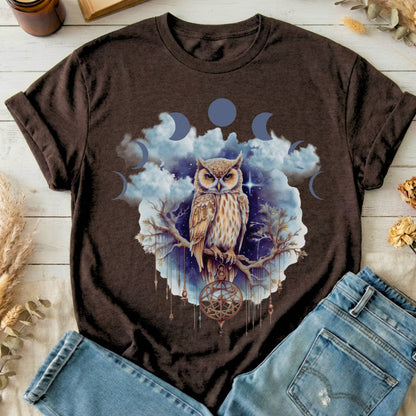 T-Shirt Dark Chocolate / S Mystical Owl T-Shirt The Mystic Eden