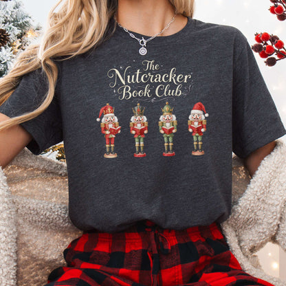 T-Shirt Dark Grey Heather / XS The Nutcracker Book Club Christmas Tee The Mystic Eden