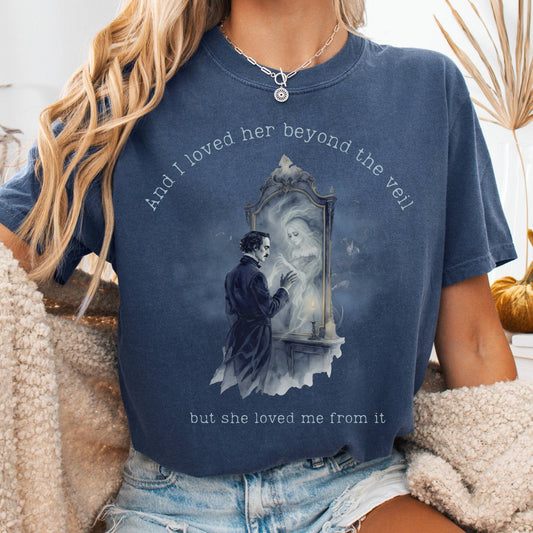T-Shirt Denim / S And I Loved Her Beyond The Veil Poe Tee The Mystic Eden