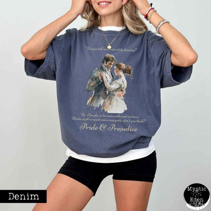 T-Shirt Denim / S Vintage Pride & Prejudice T-shirt The Mystic Eden