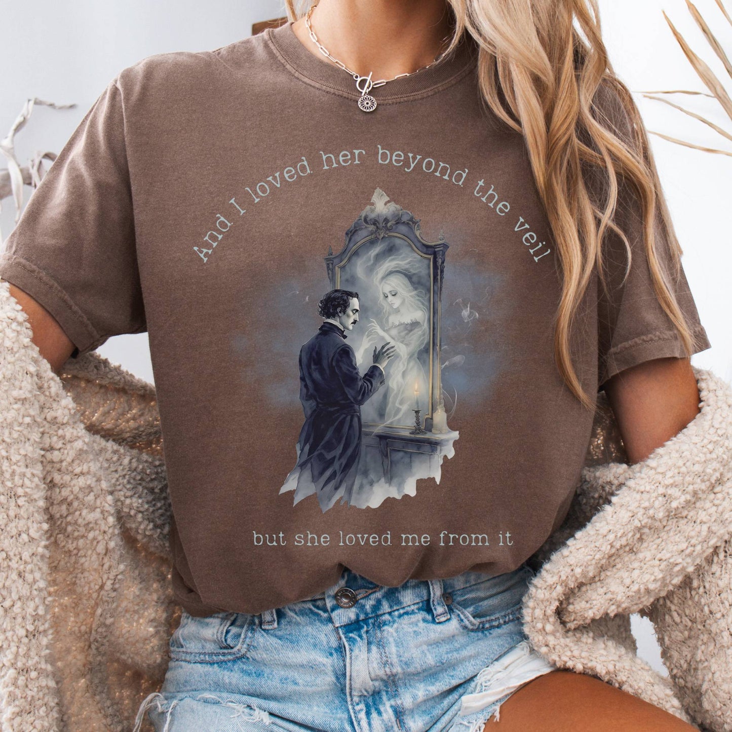 T-Shirt Espresso / S And I Loved Her Beyond The Veil Poe Tee The Mystic Eden