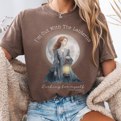 T-Shirt Espresso / S I'm Out With The Lanterns Looking For Myself Emily Dickinson Tee The Mystic Eden