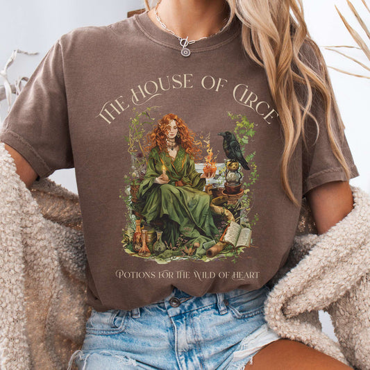 T-Shirt Espresso / S The House of Circe T-Shirt – Potions & Magic Tee The Mystic Eden