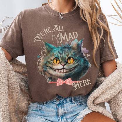 T-Shirt Espresso / S Vintage Cheshire Cat Alice in Wonderland T-Shirt The Mystic Eden