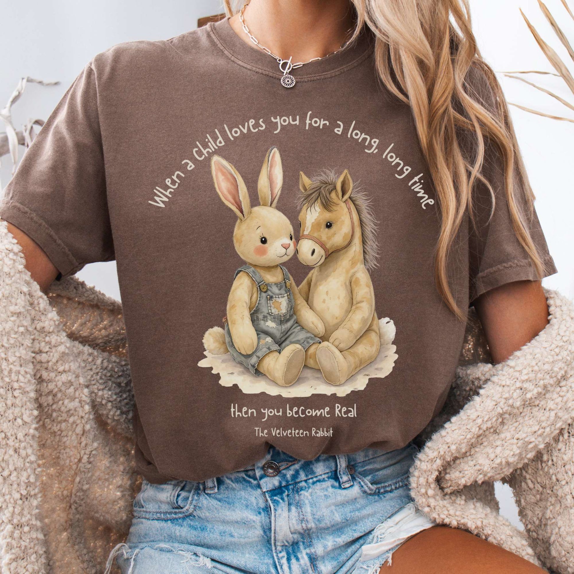 T-Shirt Espresso / S You Become Real The Velveteen Rabbit Tee The Mystic Eden