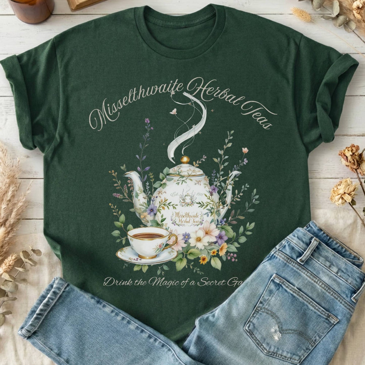 T-Shirt Forest Green / S Design 146 T-Shirt The Mystic Eden