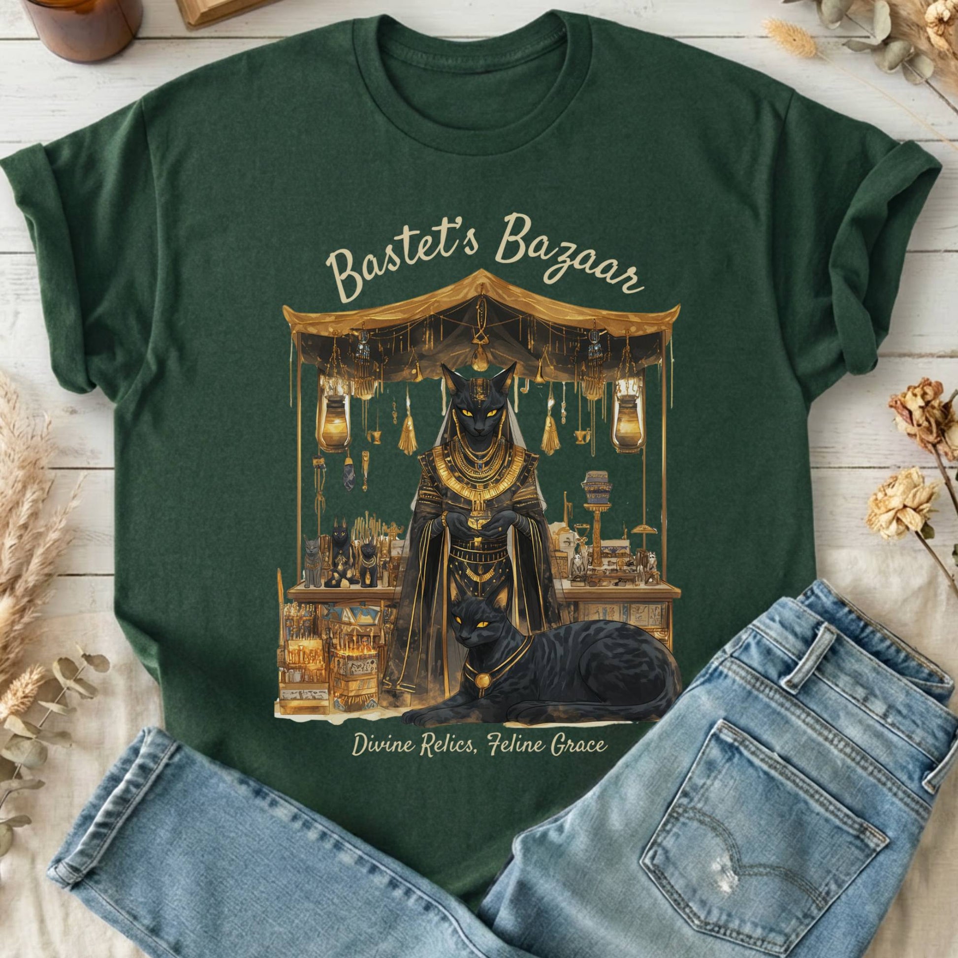 T-Shirt Forest Green / S Design 189 T-Shirt The Mystic Eden