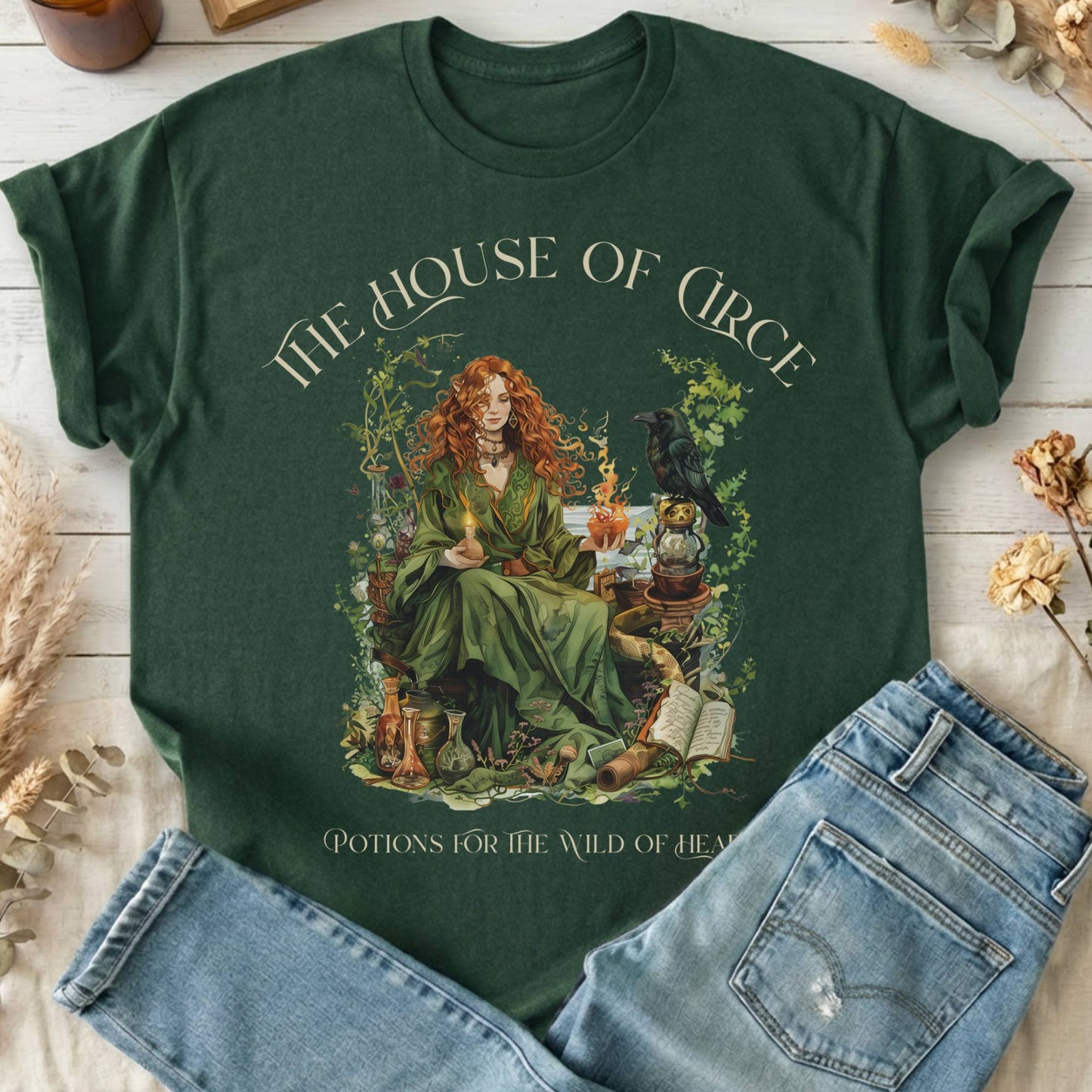 T-Shirt Forest Green / S Design 214 T-Shirt The Mystic Eden