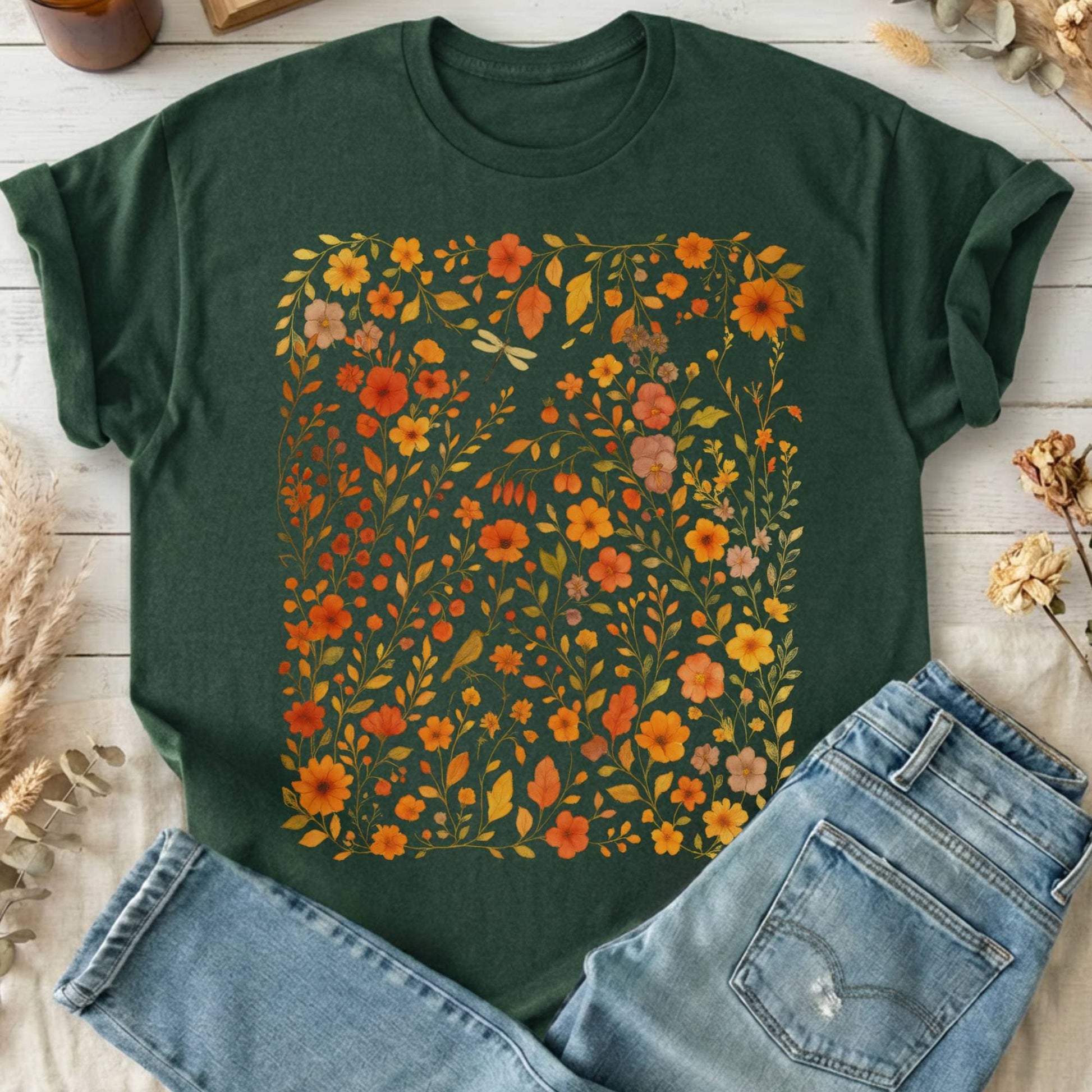 T-Shirt Forest Green / S Design 225 T-Shirt The Mystic Eden