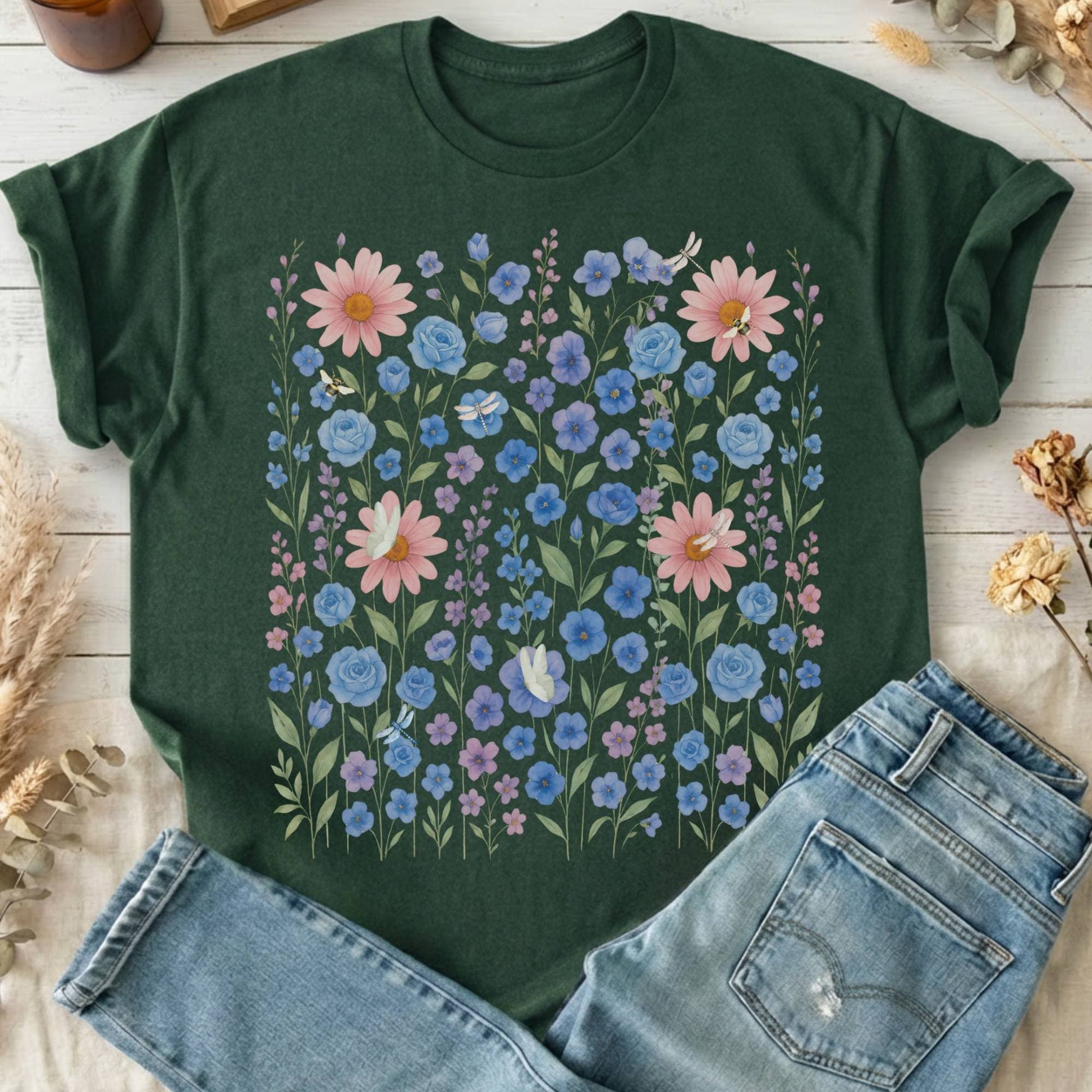 T-Shirt Forest Green / S Design 228 T-Shirt The Mystic Eden