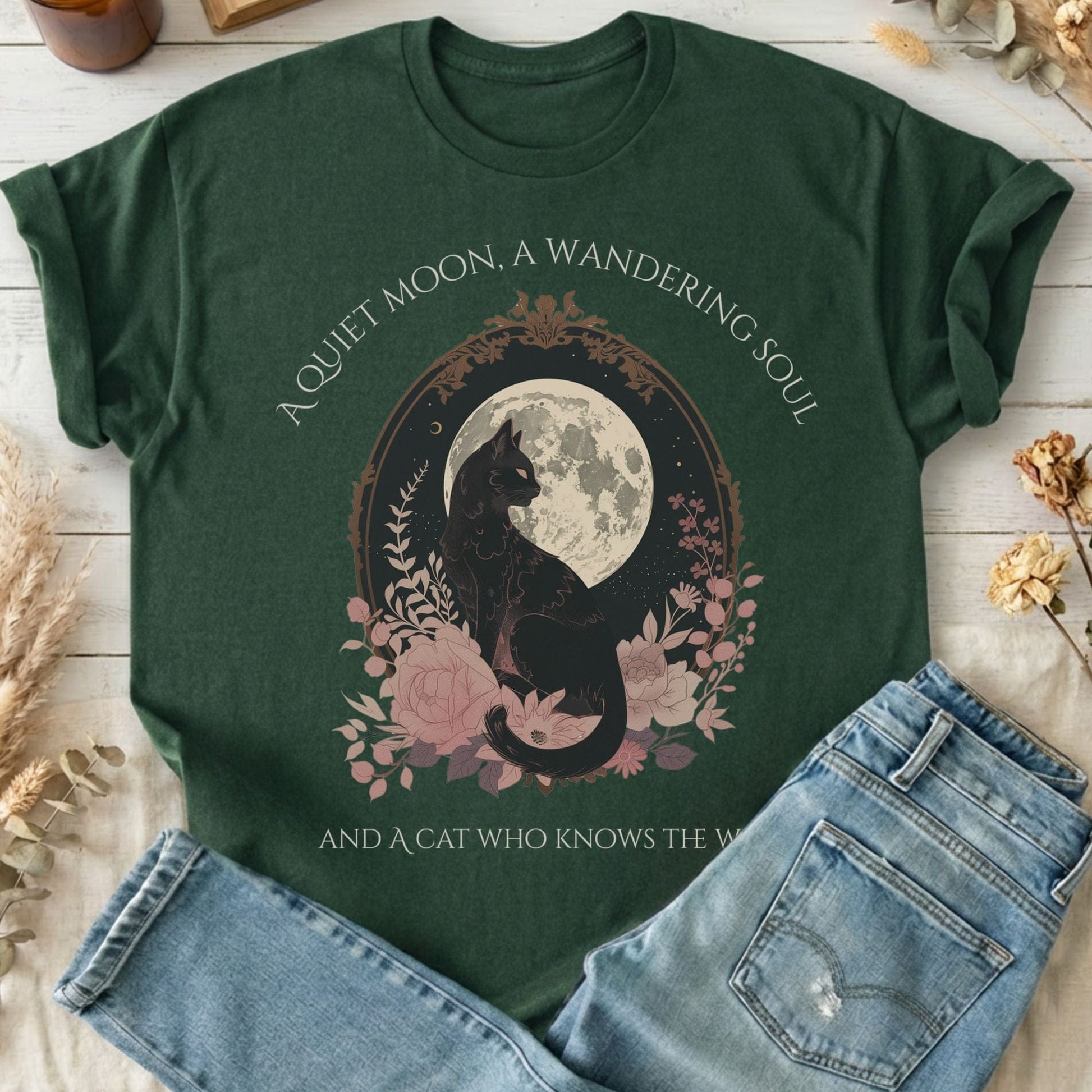 T-Shirt Forest Green / S Design 268 T-Shirt The Mystic Eden