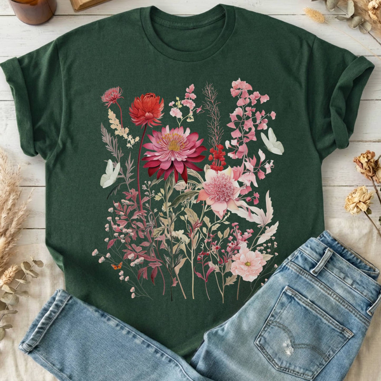 T-Shirt Forest Green / S Design 3 T-Shirt The Mystic Eden