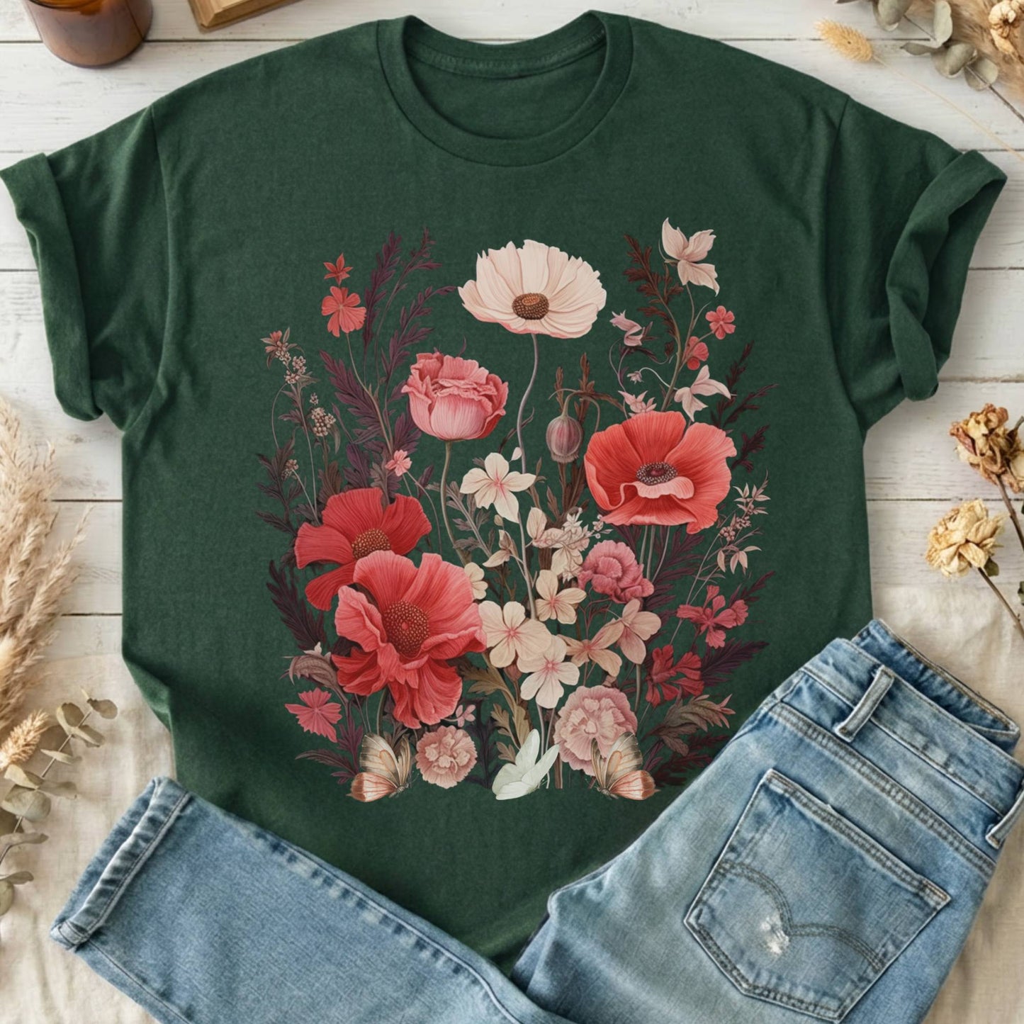 T-Shirt Forest Green / S Design 44 T-Shirt The Mystic Eden