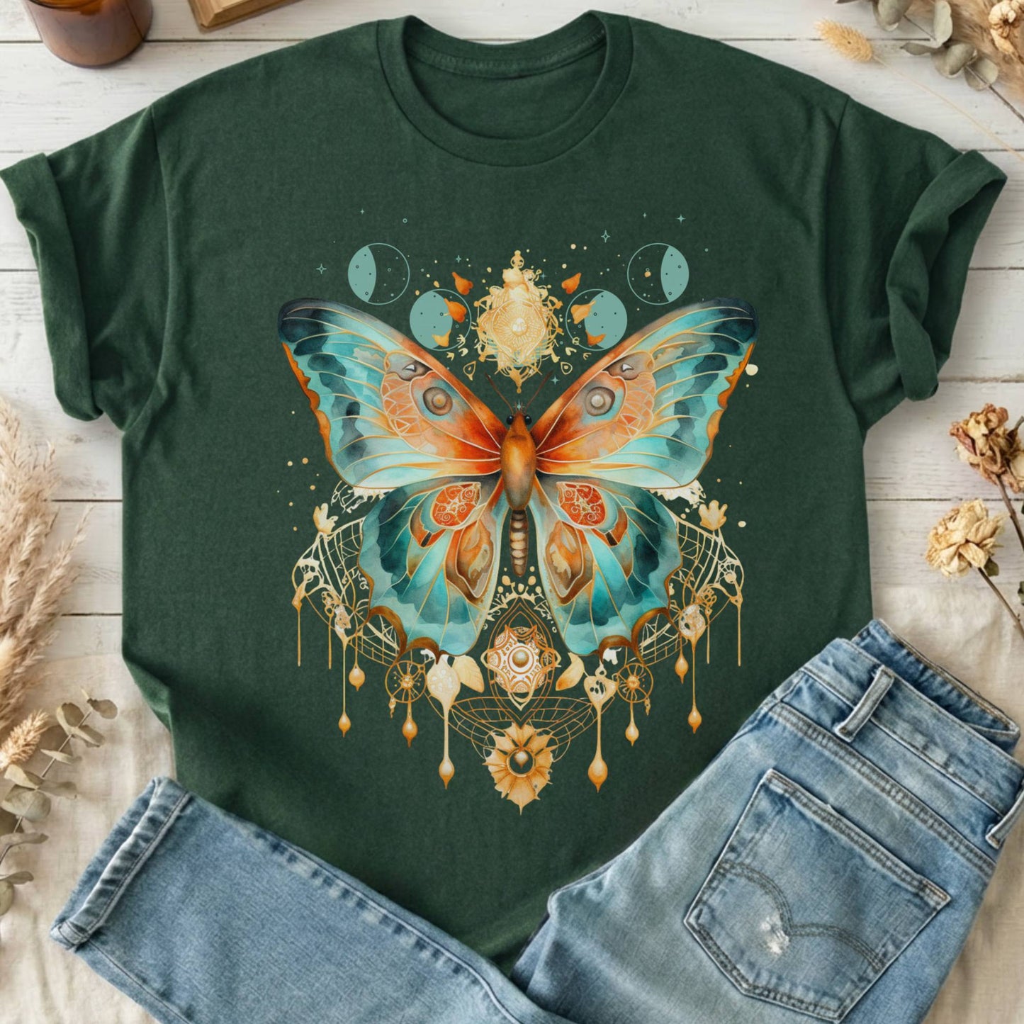 T-Shirt Forest Green / S Design 46 T-Shirt The Mystic Eden