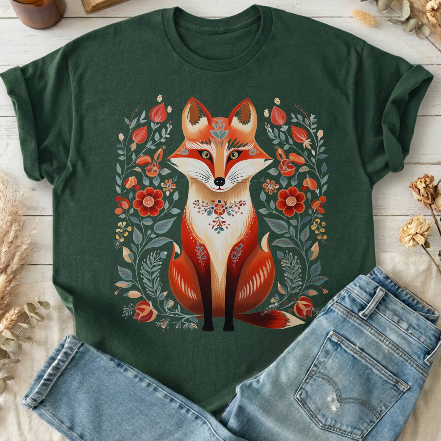 T-Shirt Forest Green / S Design 49 T-Shirt The Mystic Eden
