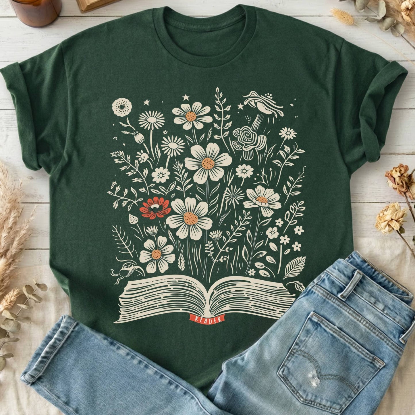 T-Shirt Forest Green / S Design 60 T-Shirt The Mystic Eden