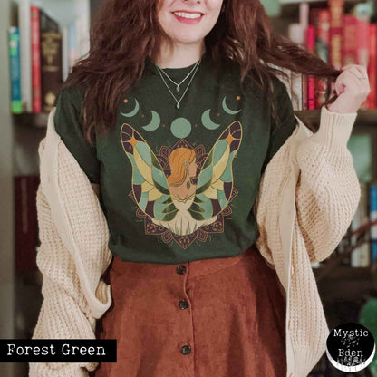 T-Shirt Forest Green / S Whimsical Fairycore Shirt The Mystic Eden