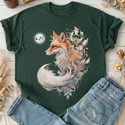 T-Shirt Forest Green / S Whimsical Fox T-Shirt The Mystic Eden