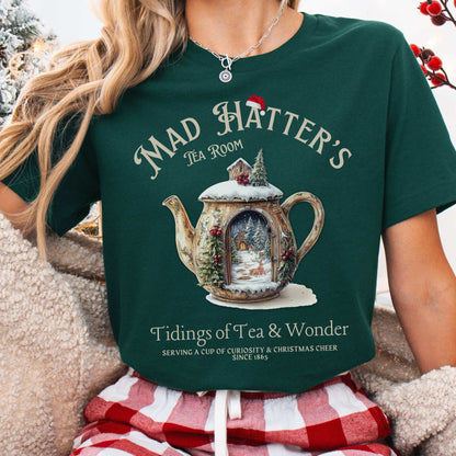 T-Shirt Forest / XS Mad Hatter's Tea Room Christmas Edition Tee The Mystic Eden