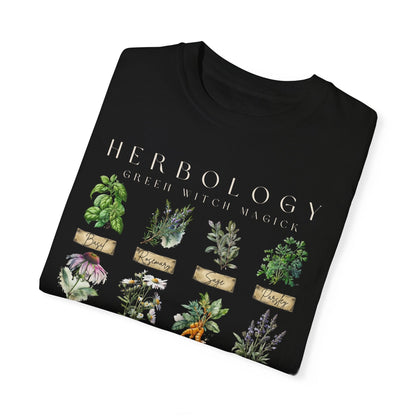 T-Shirt Green Witch Herbology Shirt The Mystic Eden