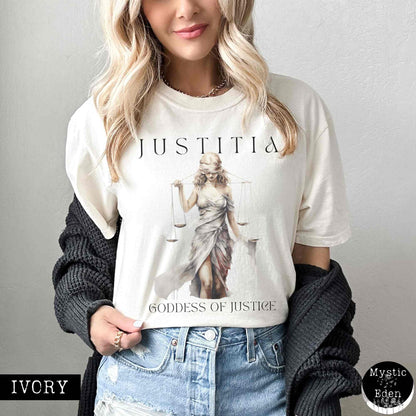 T-Shirt Ivory / S Vintage Greek Mythology Shirt Greek Goddess Shirt The Mystic Eden