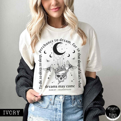 T-Shirt Ivory / S Vintage Hamlet Shakespeare T-Shirt The Mystic Eden