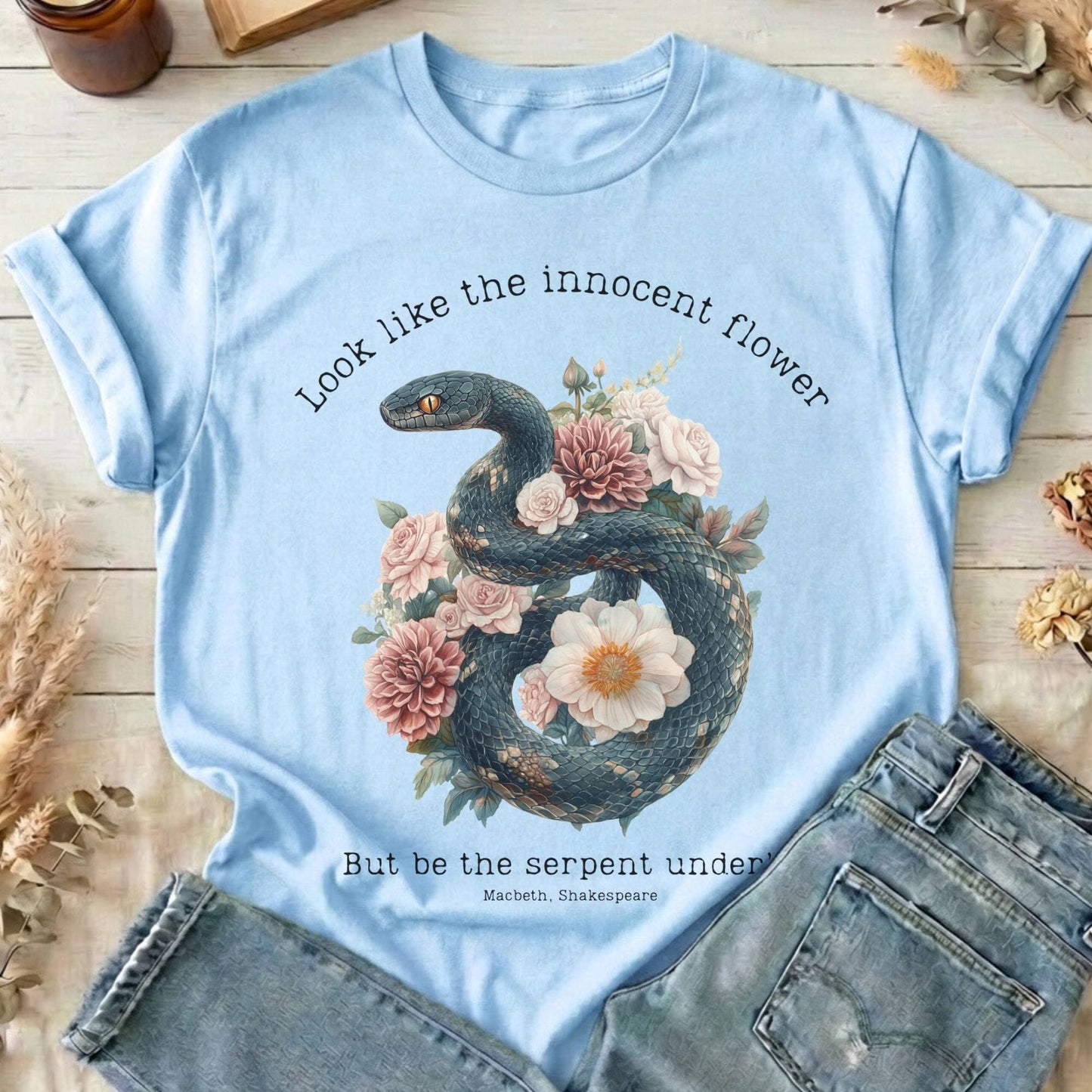 T-Shirt Light Blue / M Design 186 T-Shirt The Mystic Eden