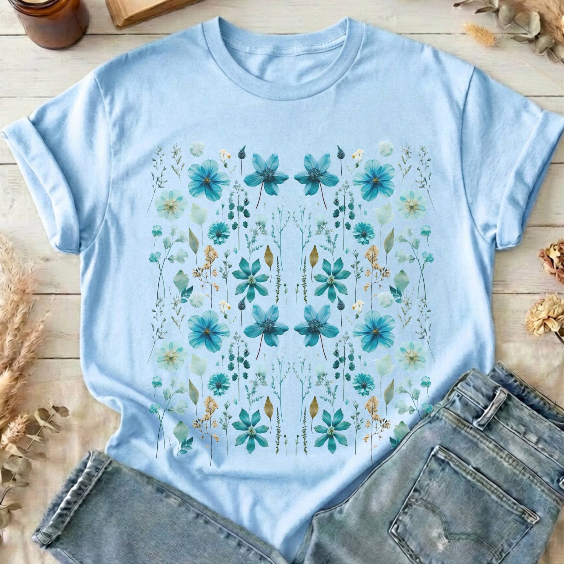 T-Shirt Light Blue / S Design 2 T-Shirt The Mystic Eden