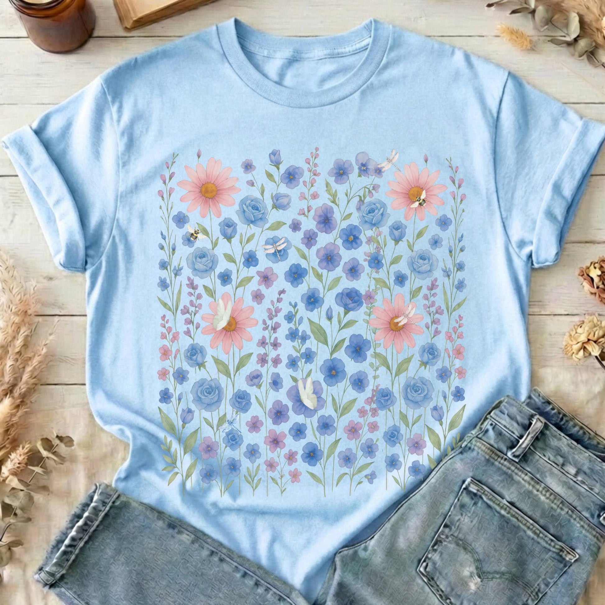 T-Shirt Light Blue / S Design 228 T-Shirt The Mystic Eden