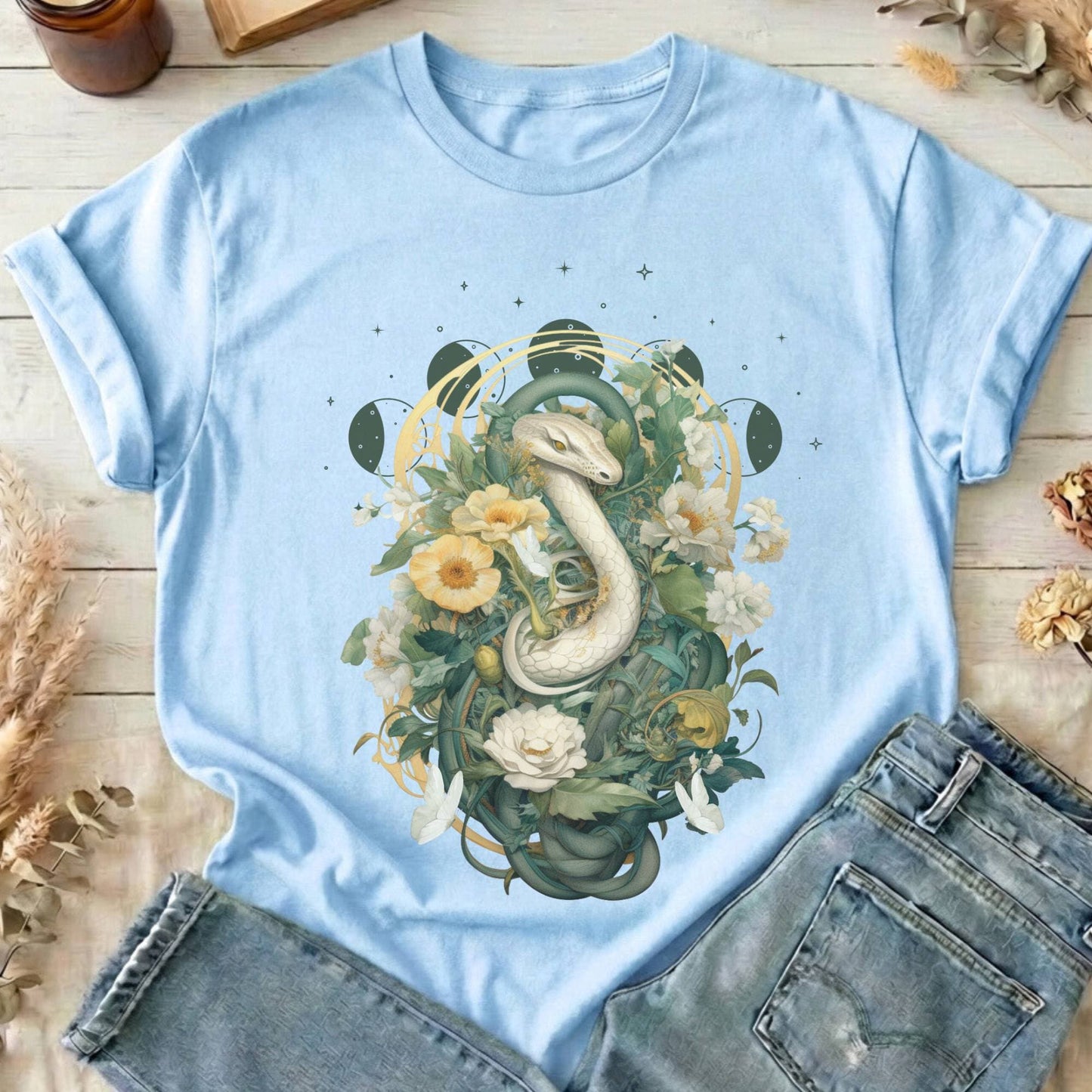 T-Shirt Light Blue / S Design 45 T-Shirt The Mystic Eden