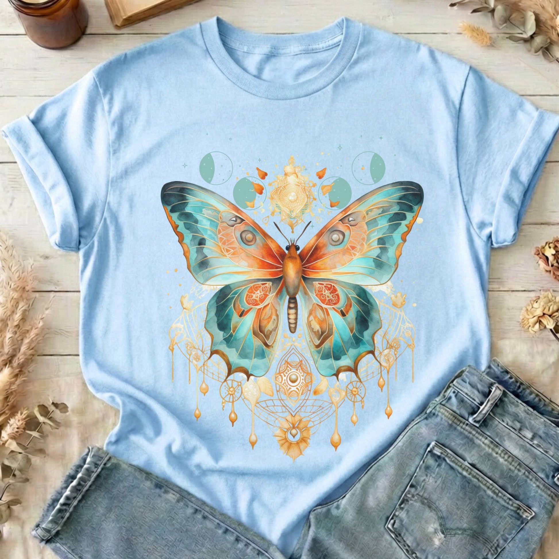 T-Shirt Light Blue / S Design 46 T-Shirt The Mystic Eden