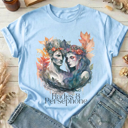 T-Shirt Light Blue / S Hades & Persephone Greek Mythology T-Shirt The Mystic Eden