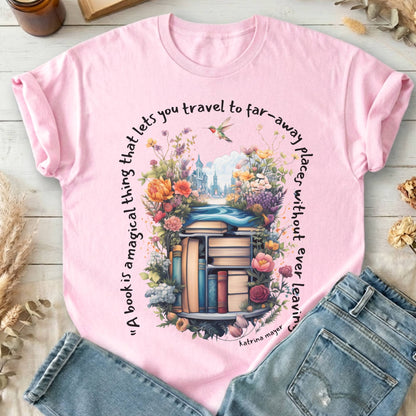 T-Shirt Light Pink / S A Book Is A Magical Thing T-Shirt The Mystic Eden