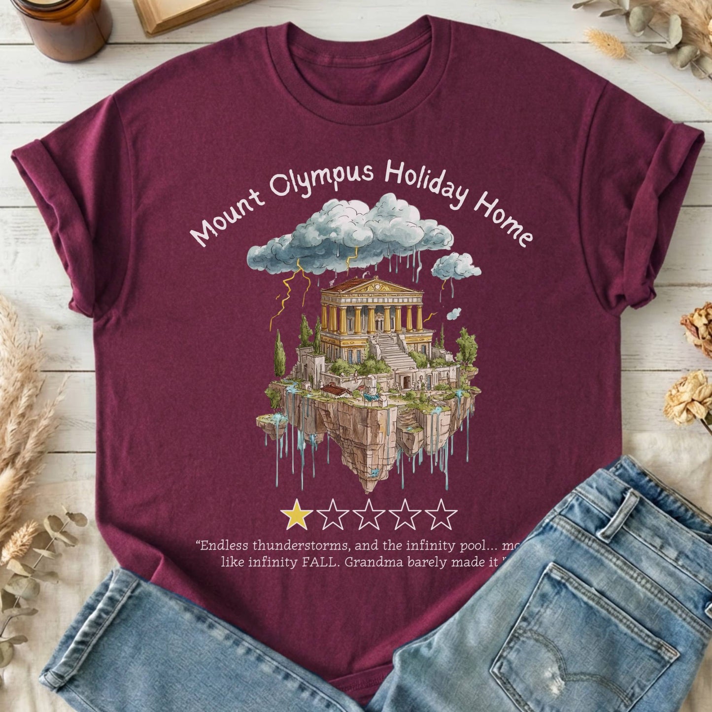 T-Shirt Maroon / S Design 104 T-Shirt The Mystic Eden