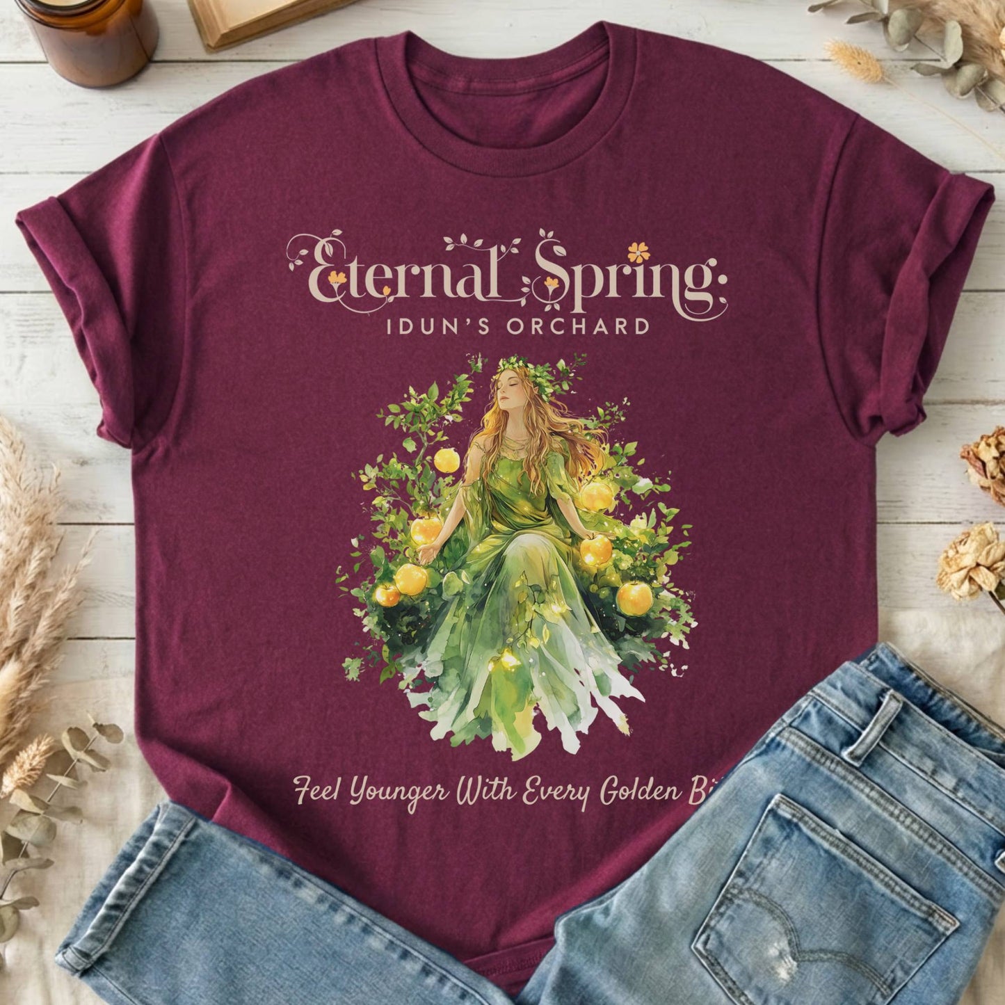 T-Shirt Maroon / S Design 165 T-Shirt The Mystic Eden