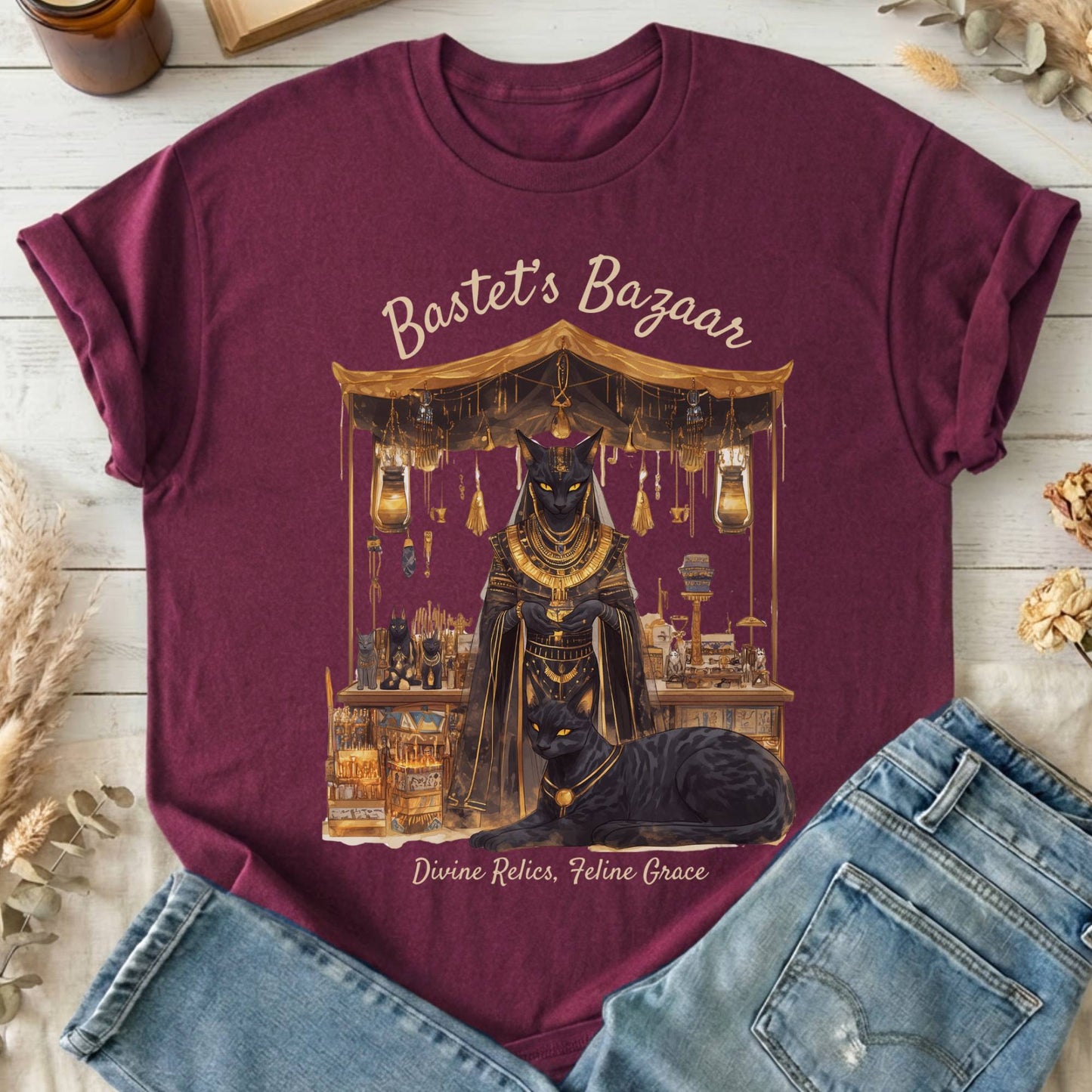 T-Shirt Maroon / S Design 189 T-Shirt The Mystic Eden