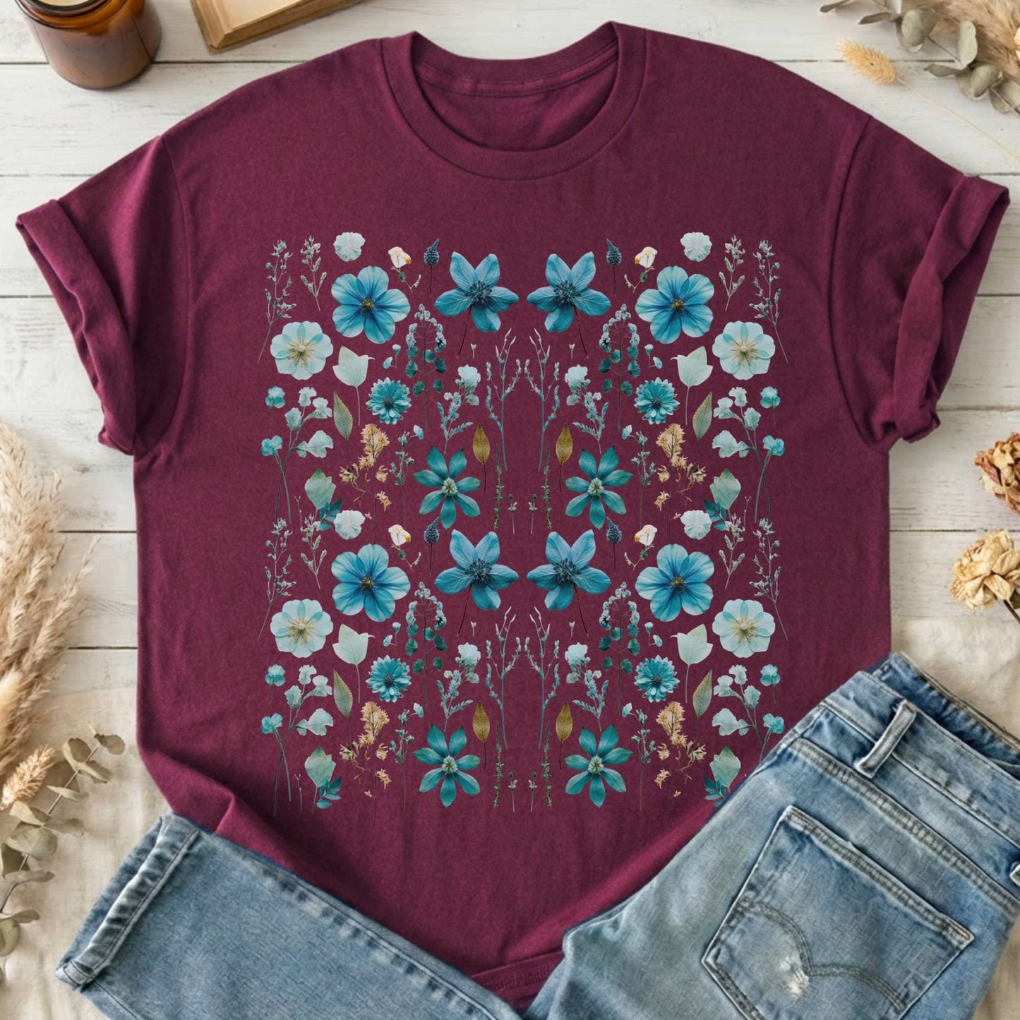 T-Shirt Maroon / S Design 2 T-Shirt The Mystic Eden