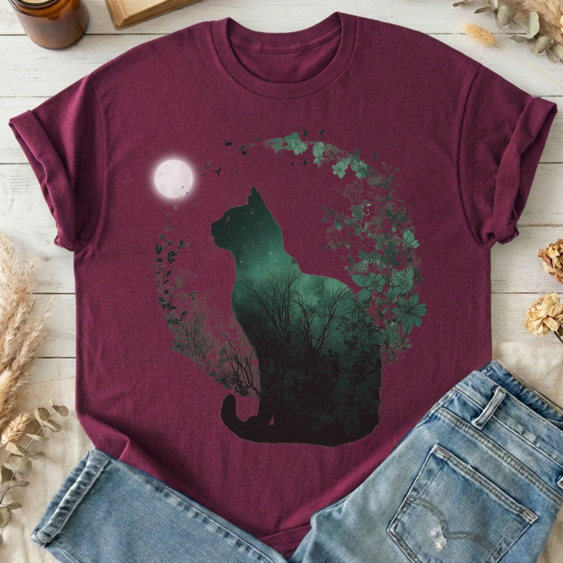 T-Shirt Maroon / S Design 208 T-Shirt The Mystic Eden
