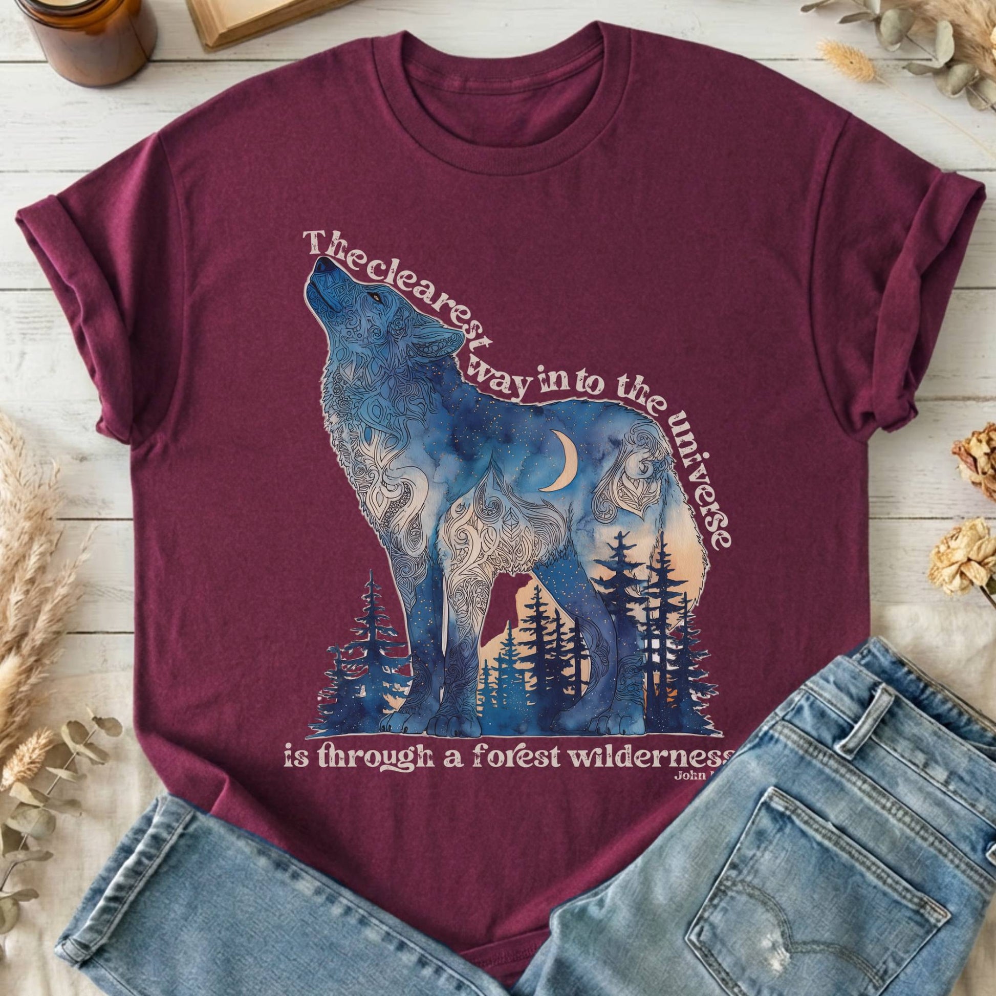 T-Shirt Maroon / S Design 209 T-Shirt The Mystic Eden
