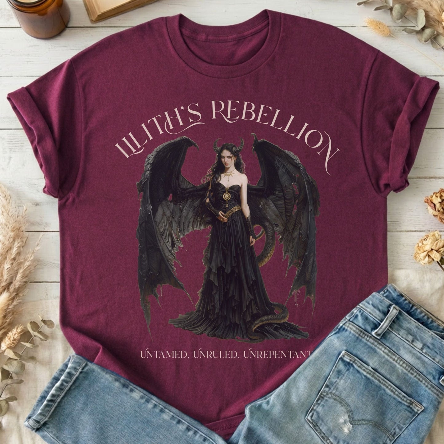 T-Shirt Maroon / S Design 213 T-Shirt The Mystic Eden