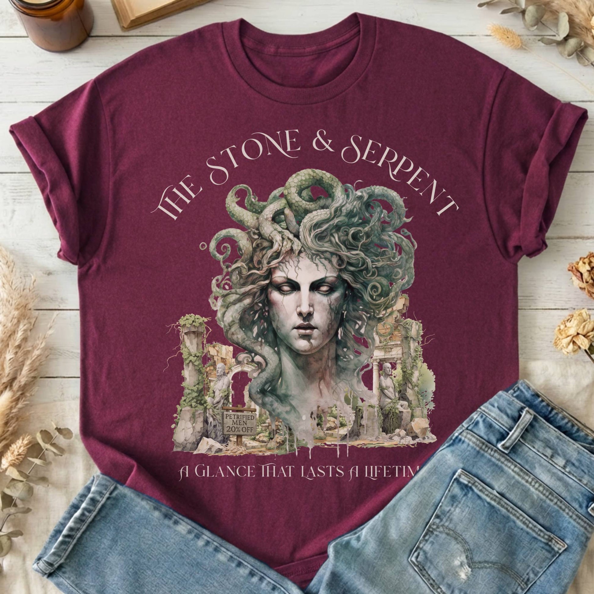 T-Shirt Maroon / S Design 215 T-Shirt The Mystic Eden
