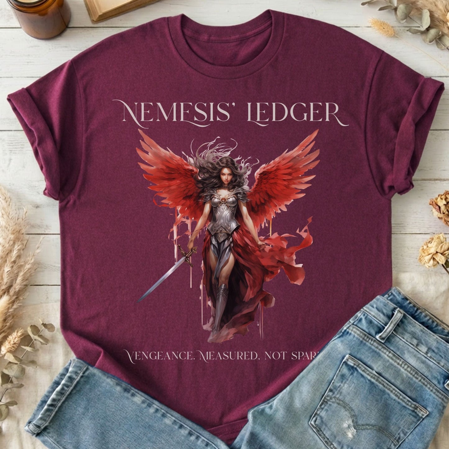 T-Shirt Maroon / S Design 218 T-Shirt The Mystic Eden