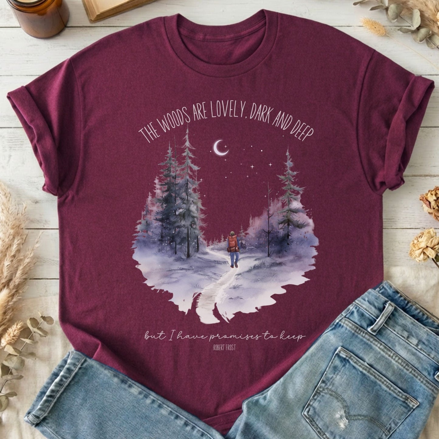 T-Shirt Maroon / S Design 223 T-Shirt The Mystic Eden