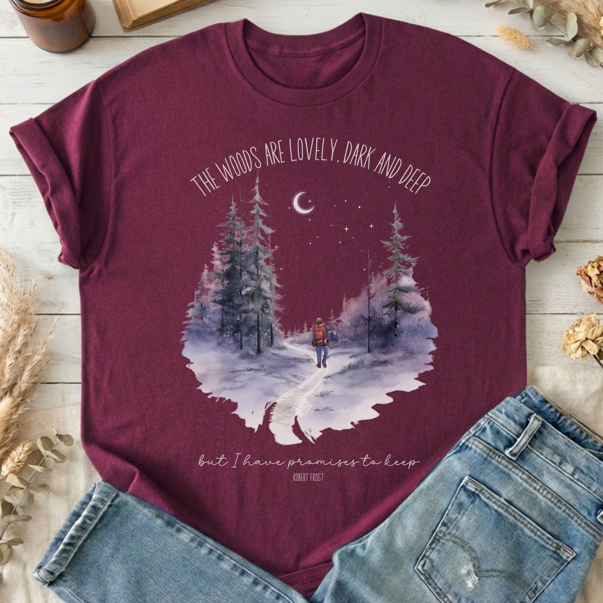 T-Shirt Maroon / S Design 223 T-Shirt The Mystic Eden