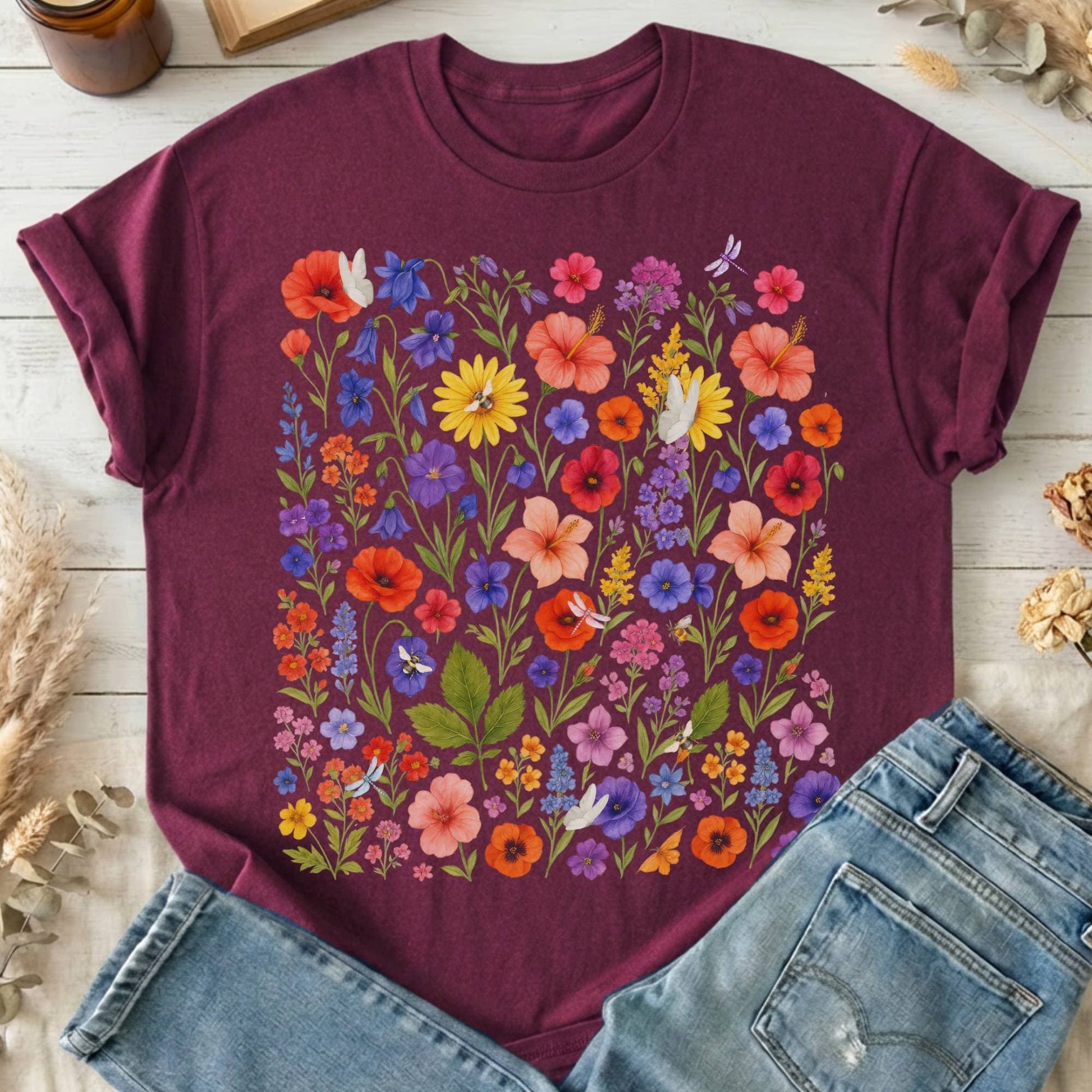 T-Shirt Maroon / S Design 229 T-Shirt The Mystic Eden
