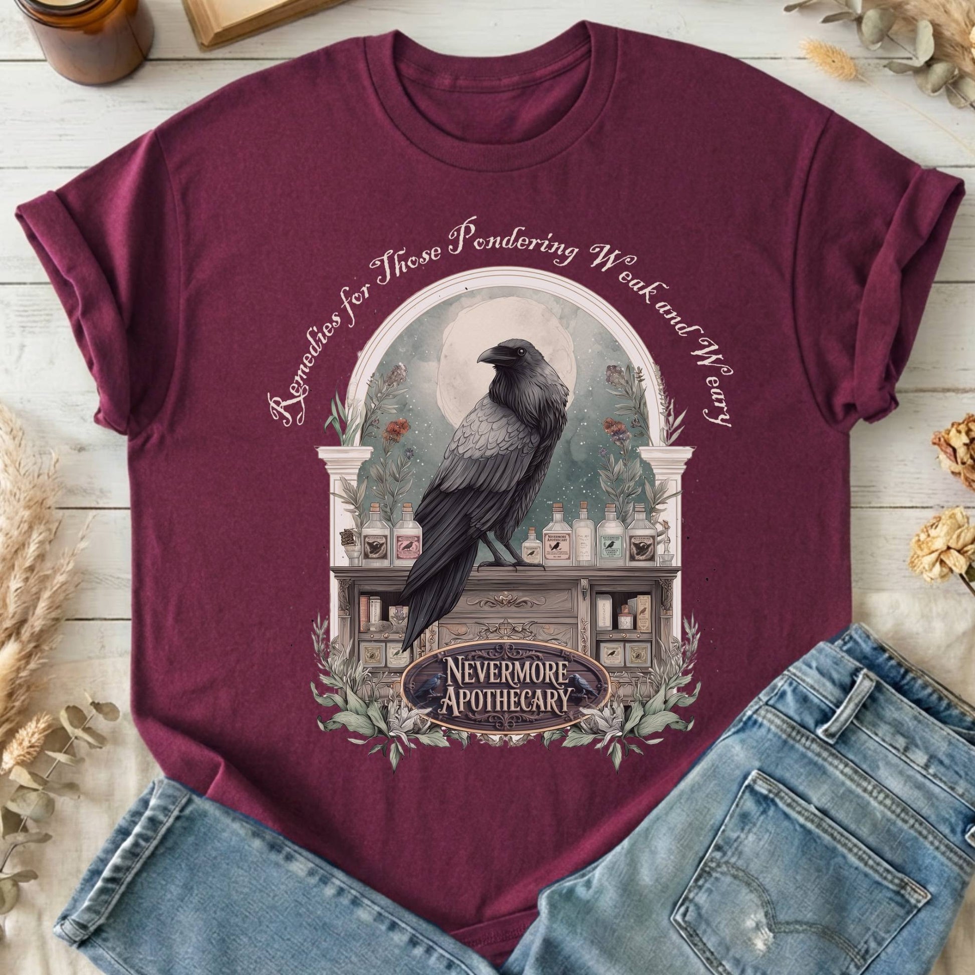 T-Shirt Maroon / S Design 238 T-Shirt The Mystic Eden