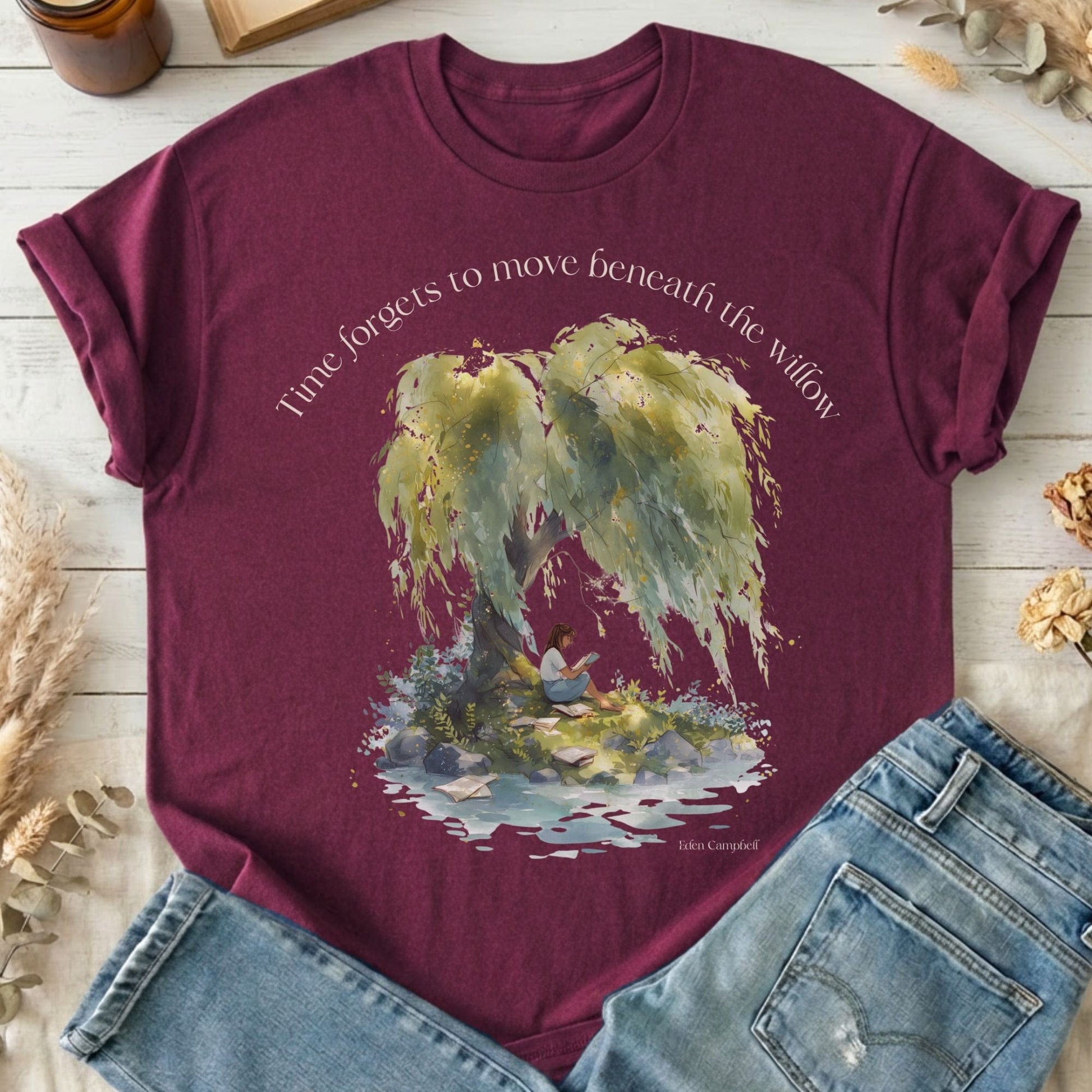 T-Shirt Maroon / S Design 244 T-Shirt The Mystic Eden
