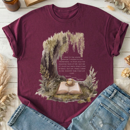 T-Shirt Maroon / S Design 245 T-Shirt The Mystic Eden