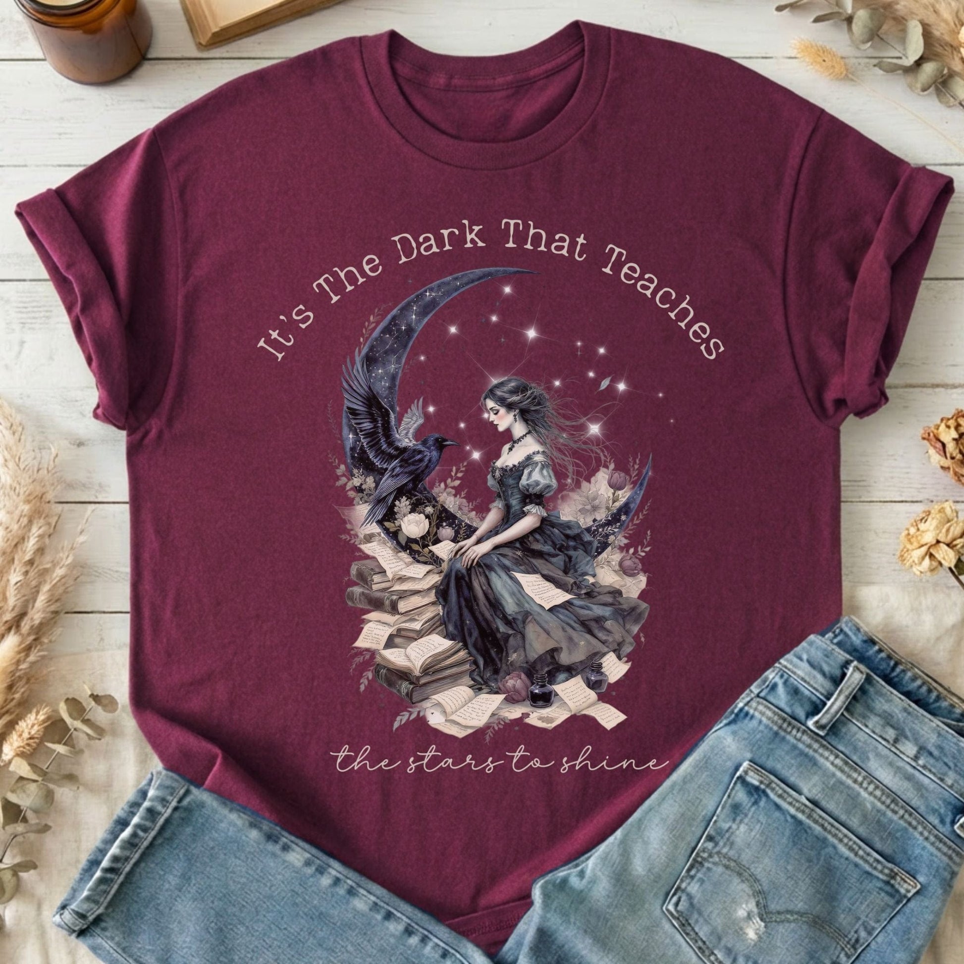 T-Shirt Maroon / S Design 254 T-Shirt The Mystic Eden